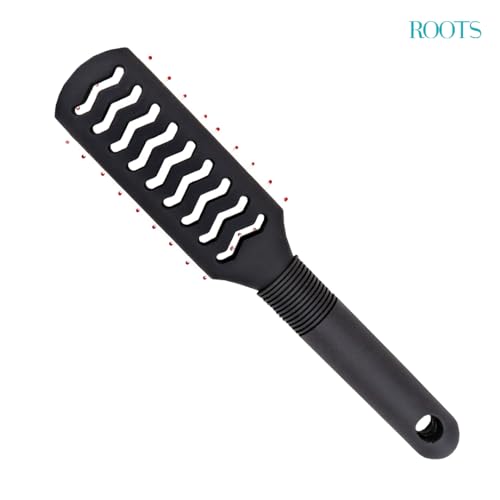 ROOTS Truglam Vented Hair Brush | Soft Tip Flexible Bristles | Prevent Scalp Scraping & Cuticle Damage | Quick Detangling | For All Hair Types | For Men & Women | Length - 9.05 Inch, Model No - 9542B2 - Image 2