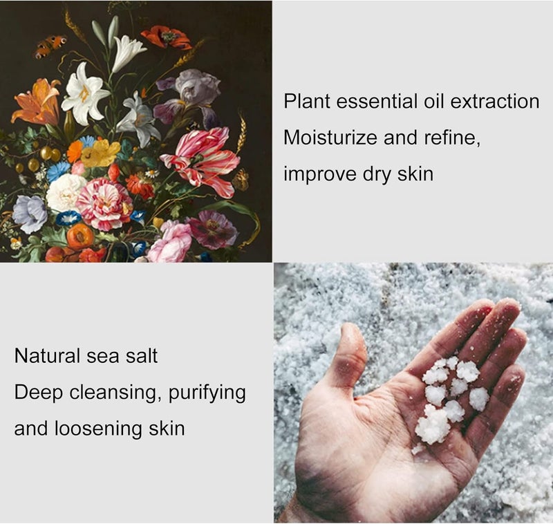 klarako 6pcs Bubble Bath Ball Set, Aromatherapy Exfoliating Essential Oil Bath Ball, Soothing Natural Fragrance Moisturizing Bathing Ball Set, Dead Skin Removal Bubble Bath Salt Ball For SPA At Home - Image 5