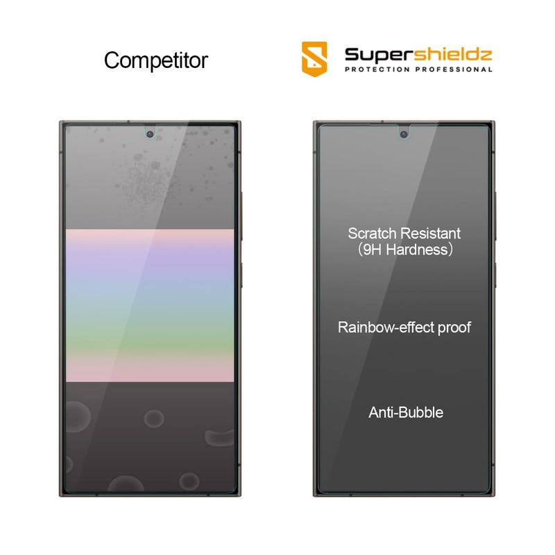 Supershieldz (3 Pack) Designed for Samsung Galaxy S25 Ultra Tempered Glass Screen Protector, Anti Scratch, Bubble Free - Image 4