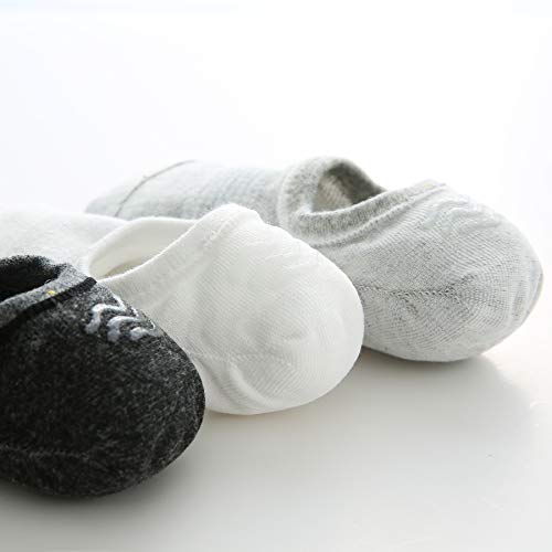 WANDER No Show Socks Mens 7 Pairs Cotton Thin Non Slip Low Cut Mens Invisible Casual Socks (7white, Size 9-11) - Image 5
