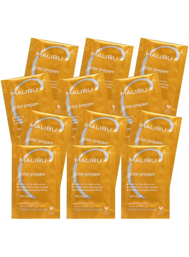 Malibu C Color Prepare Wellness Hair Remedy (12 Packets) Extends Hair Color Vibrancy & Counteracts Discoloration Hair Care Remedy For Color Treated Hair - Image 1