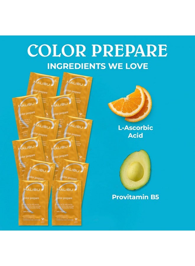 Malibu C Color Prepare Wellness Hair Remedy (12 Packets) Extends Hair Color Vibrancy & Counteracts Discoloration Hair Care Remedy For Color Treated Hair - Image 5