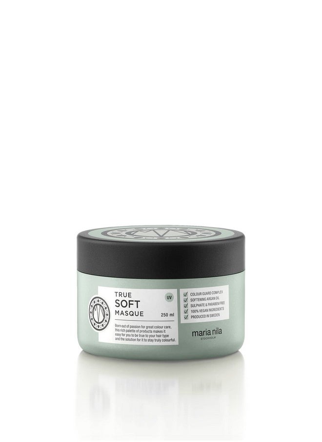 Maria Nila Maria Nila True Soft, Hair Mask 8.5 Fl Oz, For Dry Hair, Argan Oil Remoisturises & Reduces Frizz, 100% Vegan & Sulfate/Paraben free  - Image 1