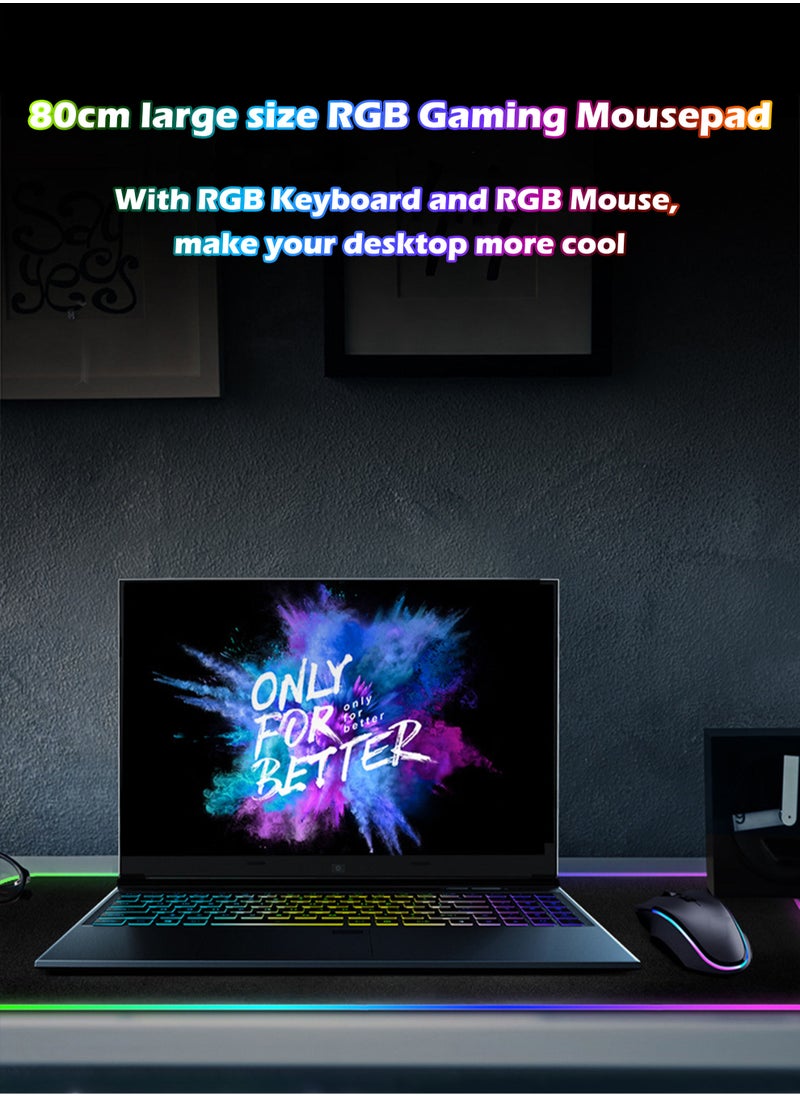 MissTiara - 80cm Large Size Backlit RGB Gaming Mousepad - Image 1