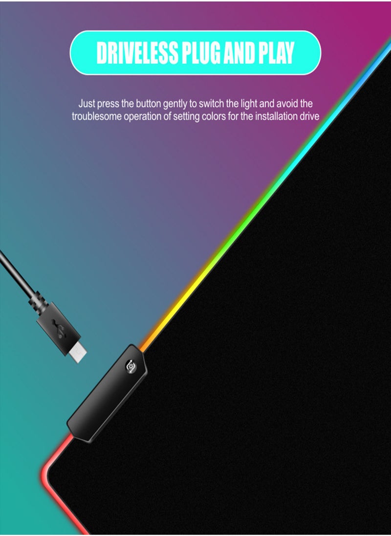 MissTiara - 80cm Large Size Backlit RGB Gaming Mousepad - Image 1