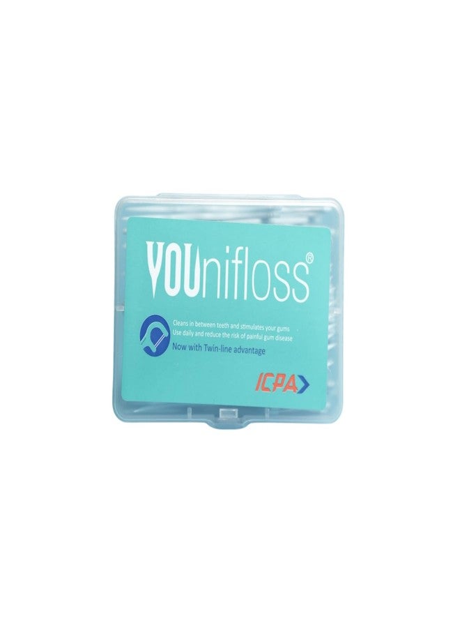 ICPA Younifloss | Dental Floss Picks & Tooth Cleaning toothpick Cleaners,Oral Hygiene Tool | Plaque & Food Remover | Pack of 2 - Image 5