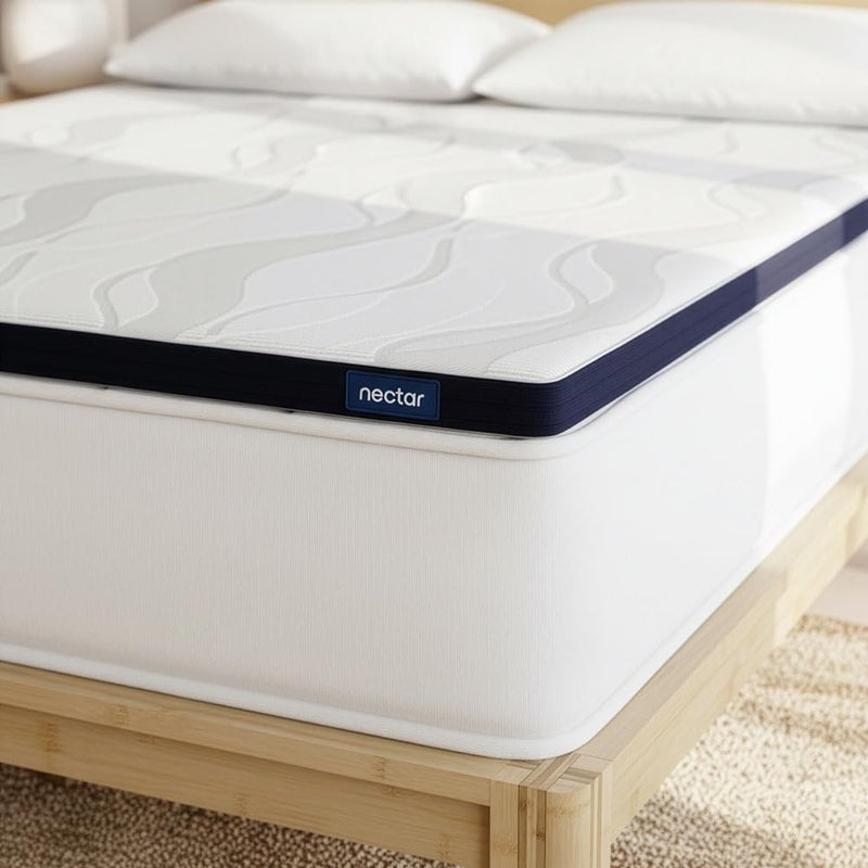 Nectar Soft Mattress Topper - Twin - 2" Gel Memory Foam Mattress Topper - Breathable & Comfortable - Back Pain Relief - Image 1