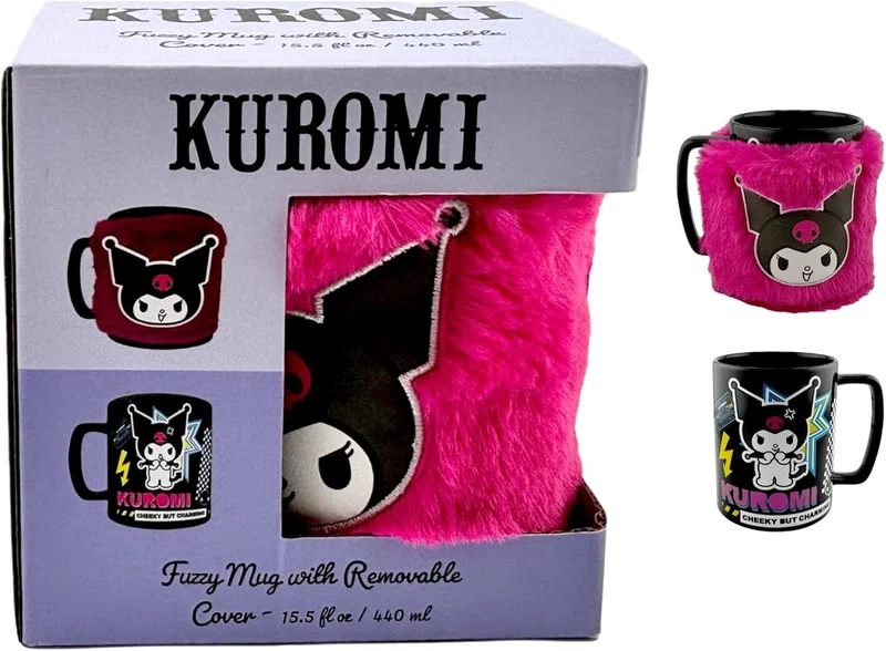 Pyramid KUROMI (CHEEKY PUNKY) FUZZY MUG