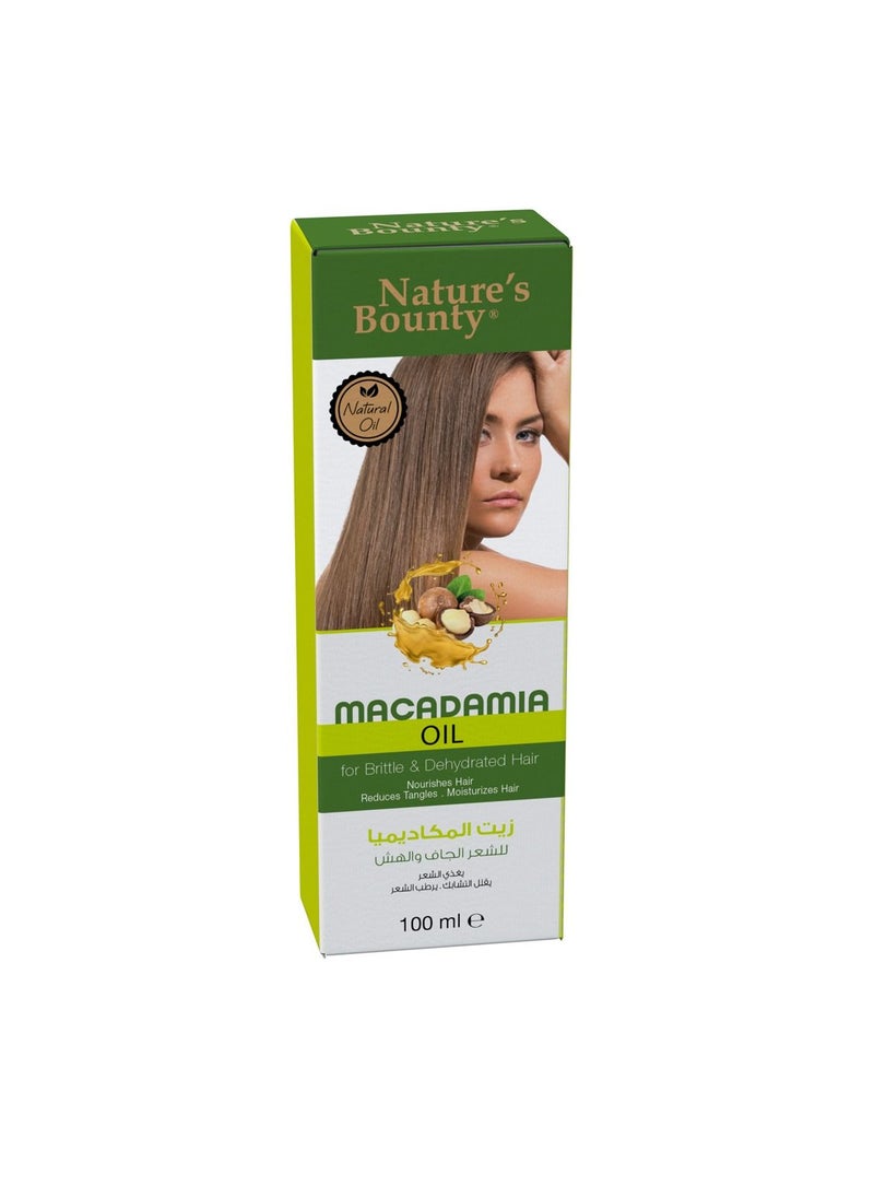 Macadamia Oil 100 Ml For Brittle And Dehaydrated Hair