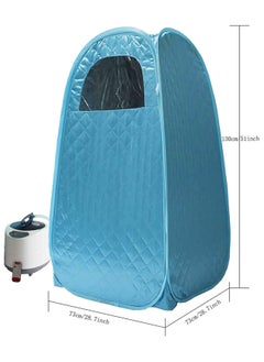 Generic Portable Steam Sauna,Foldable Sauna Cabin Personal with Steam Generator,Person Bathroom Tent Spa Machine,for Weight Loss,Blue  - Image 3