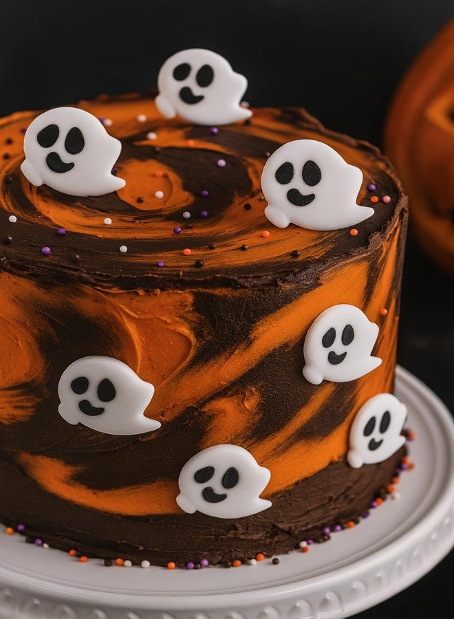 Oasis Supply Halloween Edible Cake Decorations - Candy or Cupcake Topper - 15 Count (Ghosts) - Image 5