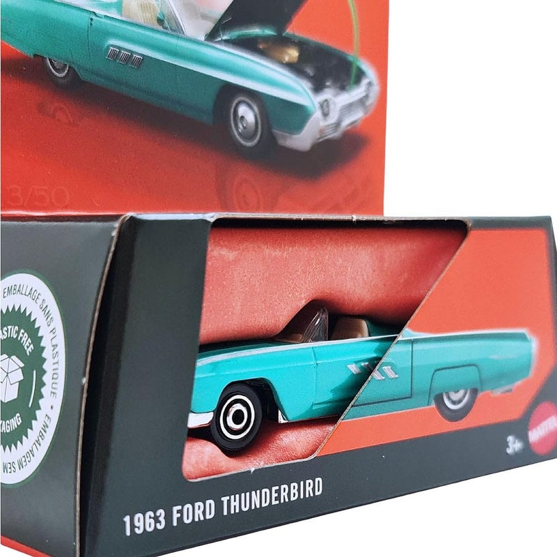 Matchbox 1963 Ford Thunderbird Diecast Model Car, Turquoise, Collectible Scale Replica - Image 4