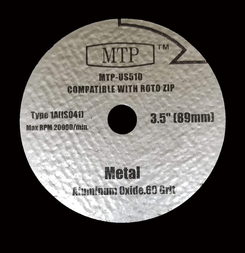 MTP Brand 6X 3.5 in Dia Metal Cutting Wheel for Dremel US40 US510 Ultra Saw 60 Grit US510-01 - Image 2