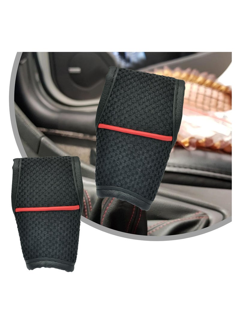 SPIDER Ultimate Comfort Automatic Gear Shift Cover With Ergonomic Comfort Grip Gear Knob Black , Red Small GDT111 - Image 5