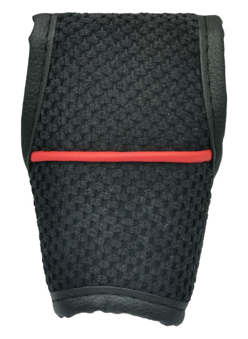 SPIDER Ultimate Comfort Automatic Gear Shift Cover With Ergonomic Comfort Grip Gear Knob Black , Red Small GDT111 - Image 4