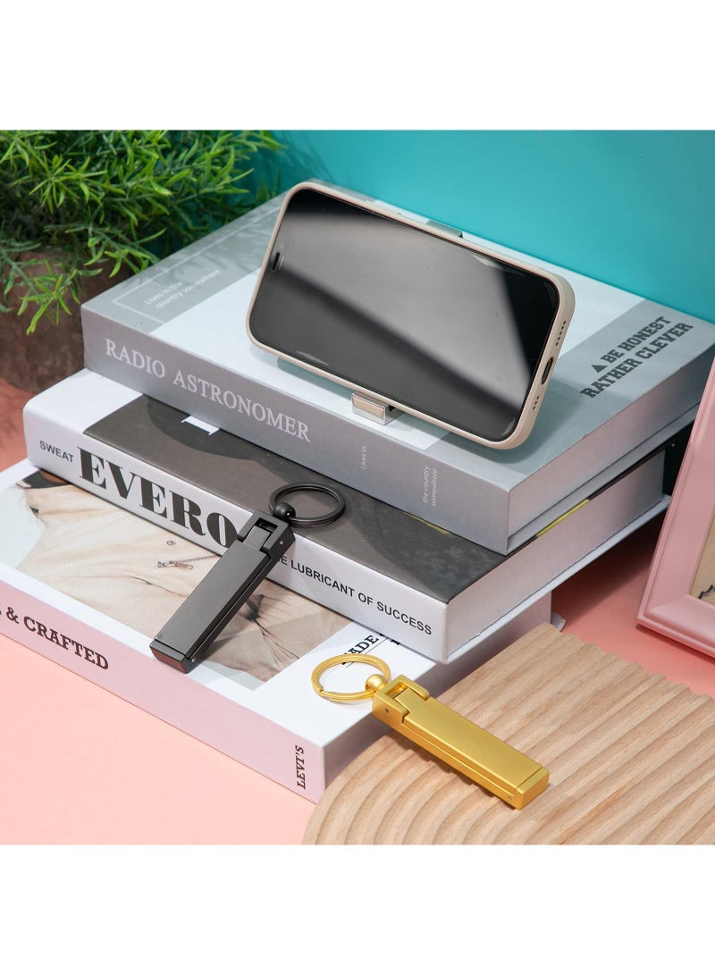 Sweet seven مجموعة شماعات الحقائب الفورية - خطاف حقيبة يد دوار أنيق قابل للطي لمكتب الطاولة - خطاف طاولة ديكور قابل للطي لتخزين حقائب اليد النسائية (أسود) - Image 2