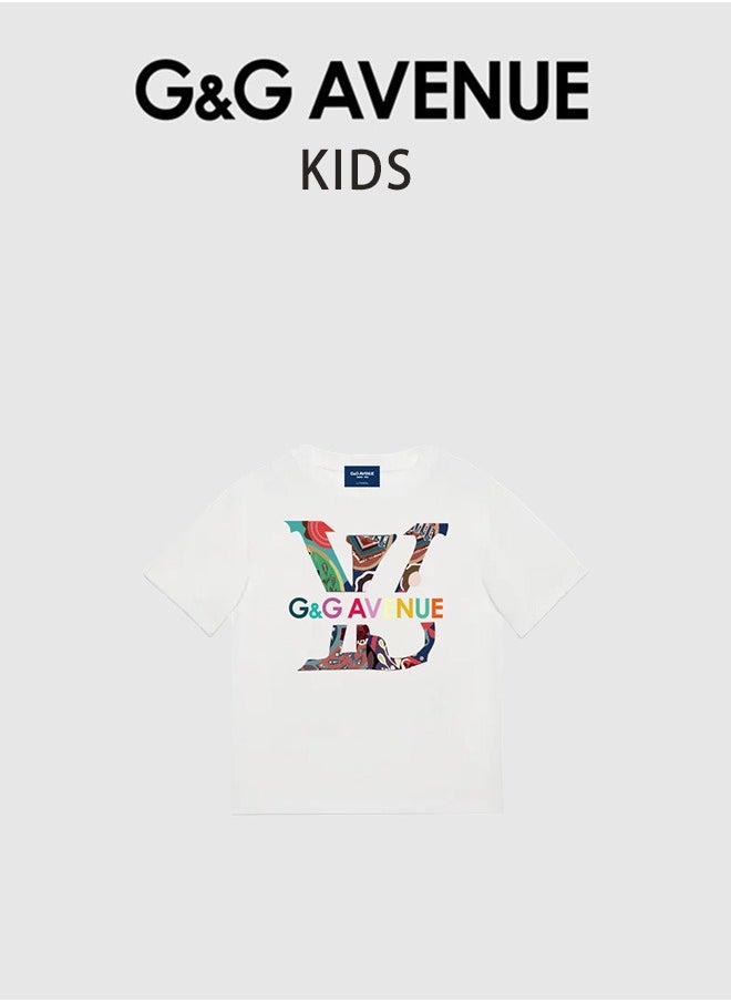 G&G AVENUE Boys' Short Sleeve Pocket Logo Crew Neck T-Shirt, Soft, Comfortable, Relaxed Fit  - Image 2
