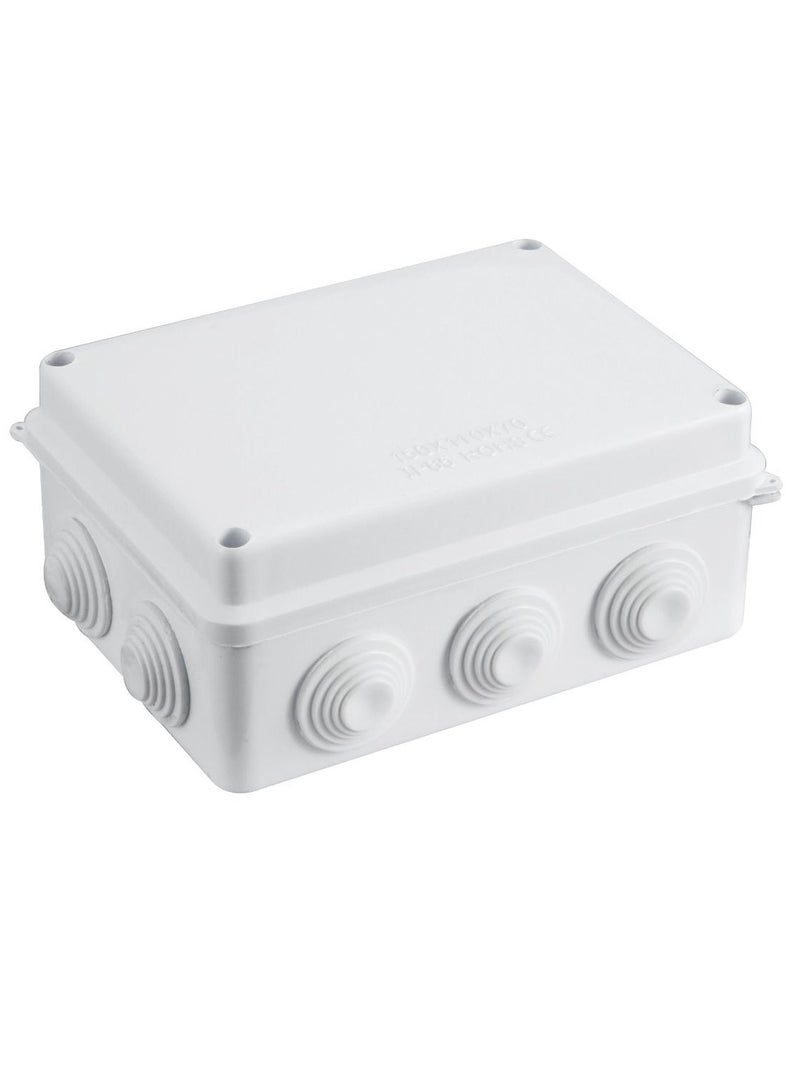 FS-AB150 Adapter Box – Weatherproof Electrical Junction Box 15 x 11 x 7 cm for Indoor and Outdoor Wiring Protection