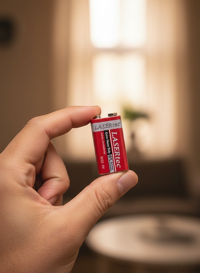Lasertec بطارية لاسرتك 9V 6F22 - حزمة فردية عالية الأداء - Image 5
