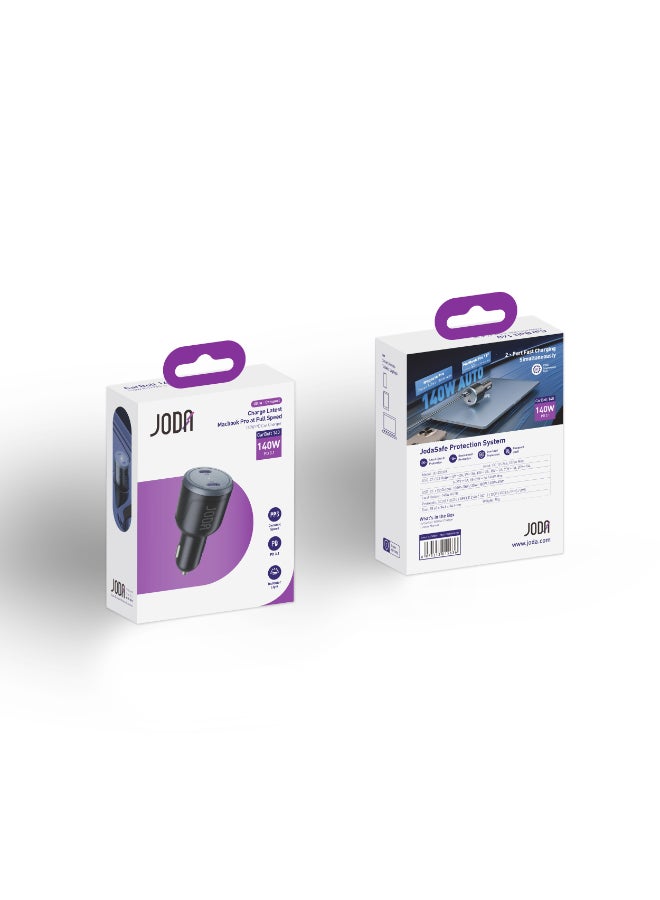 جودا 🔌 شاحن سيارة جودا كار بولت 140 – 140W PD USB-C - Image 2