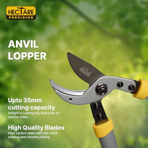 HECTARE Precision Loppers - Heavy Duty Tree Branch Cutter, 35mm Cut, Anvil Design. Durable Tree Trimmer for Gardening, Pruning Small Branches & Stems. - Image 2