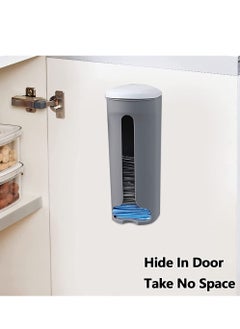 SYOSI Plastic Bag Holder, 2 Pcs Wall Mount Plastic Bag Organizer, Durable Plastic Grocery Bag Saver, Trash Bag Dispenser Under The Sink, Grocery Shopping Bags Saver For Kitchen Cabinet Door  - Image 3