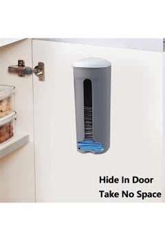 SYOSI Plastic Bag Holder, 2 Pcs Wall Mount Plastic Bag Organizer, Durable Plastic Grocery Bag Saver, Trash Bag Dispenser Under The Sink, Grocery Shopping Bags Saver For Kitchen Cabinet Door  - Image 2