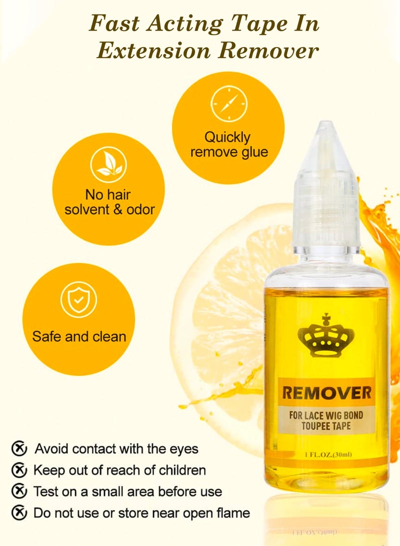 Estelle Professional Grade Fast Hair Extensions Remover Gentle Wig Glue Remover Double Sided Extension Tape Solvent Easy Removal Safe on Skin - Image 3