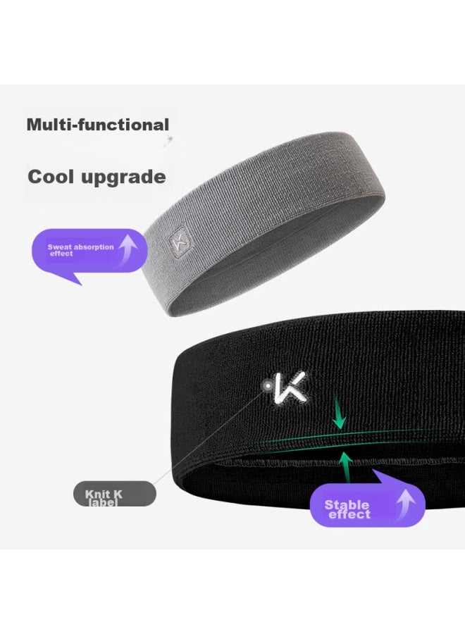 Keep Seamless Wide Headband For Men And Women, Running Sports Fitness Sweat-absorbing Headband, Basketball Yoga Hair Tie, Purple - Image 4