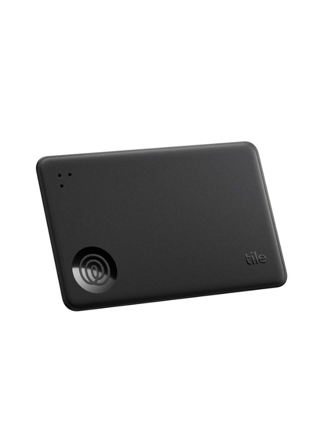 tile Slim - Wallet Finder, Bluetooth Tracker and Item Locator for Luggage Tags, Passports and More. Both iOS and Android Compatible. Phone Finder. 1-Pack black - Image 1