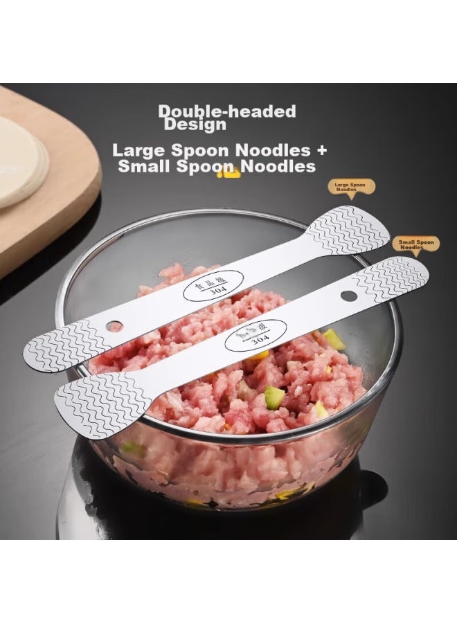 Dipple Dipu'er 304 Stainless Steel Filling Spoon, Dumpling Filling Scoop, Household Filling Mixing Spoon, Wonton And Bun Making Tool - Image 3