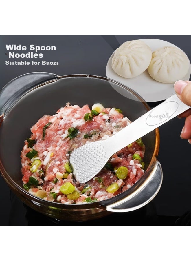 Dipple Dipu'er 304 Stainless Steel Filling Spoon, Dumpling Filling Scoop, Household Filling Mixing Spoon, Wonton And Bun Making Tool - Image 4