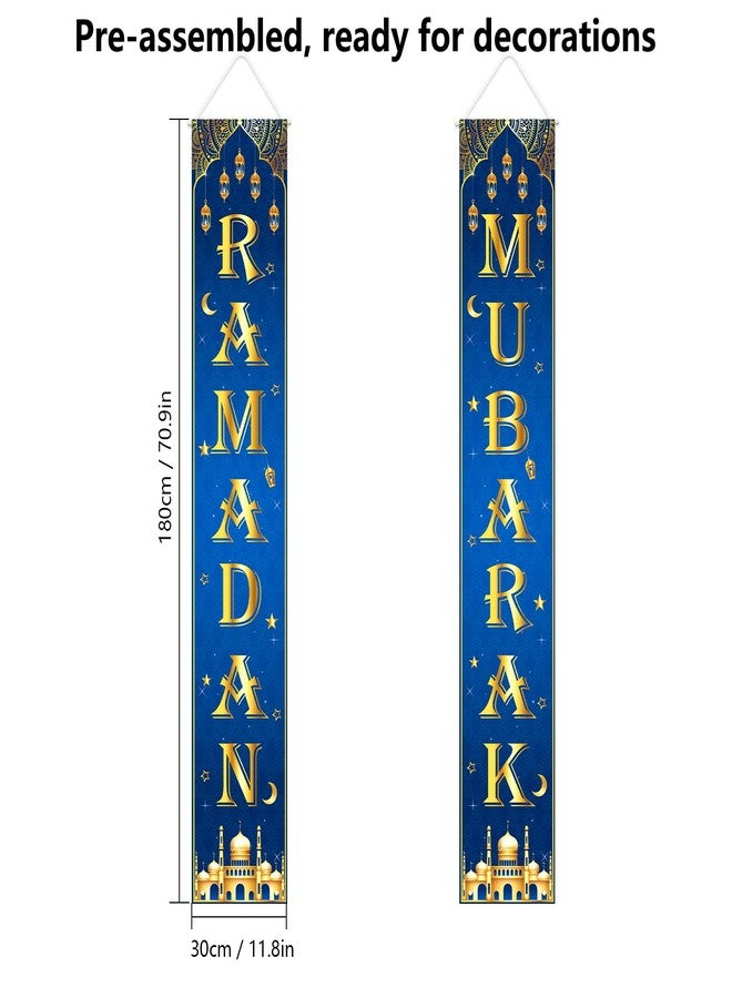 Labrostar Ramadan Decorations Ramadan Mubarak Eid Kareem Banner Muslim Porch Door Sign Welcome Banner For Indoor Outdoor Home Wall Decor Party Supplies - Image 4