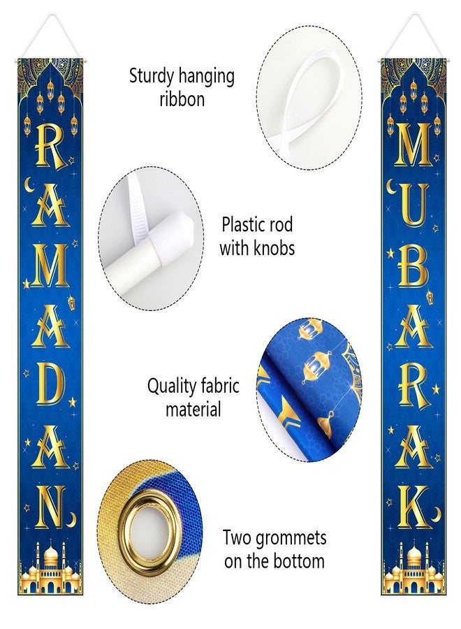 Labrostar Ramadan Decorations Ramadan Mubarak Eid Kareem Banner Muslim Porch Door Sign Welcome Banner For Indoor Outdoor Home Wall Decor Party Supplies - Image 3