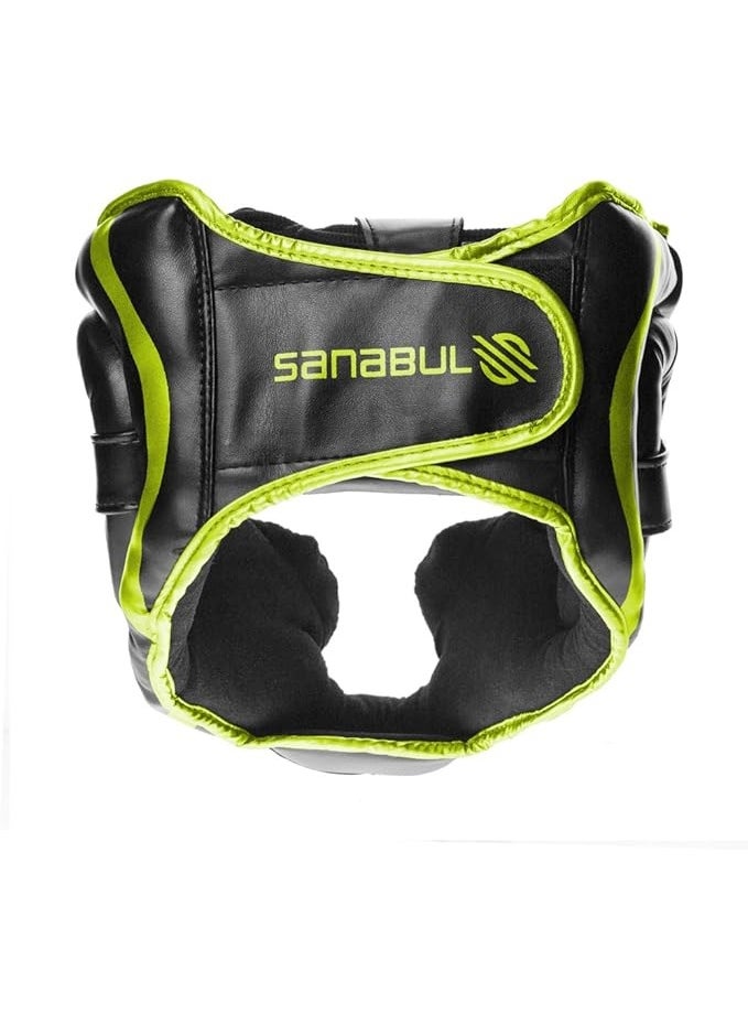 Sanabul  - Essential Boxing Headgear for Men & Women | Muay Thai and MMA Headgear | Sparring Headgear | Boxing Head Gear with Full Face Coverage (Green, L/XL) - Image 1