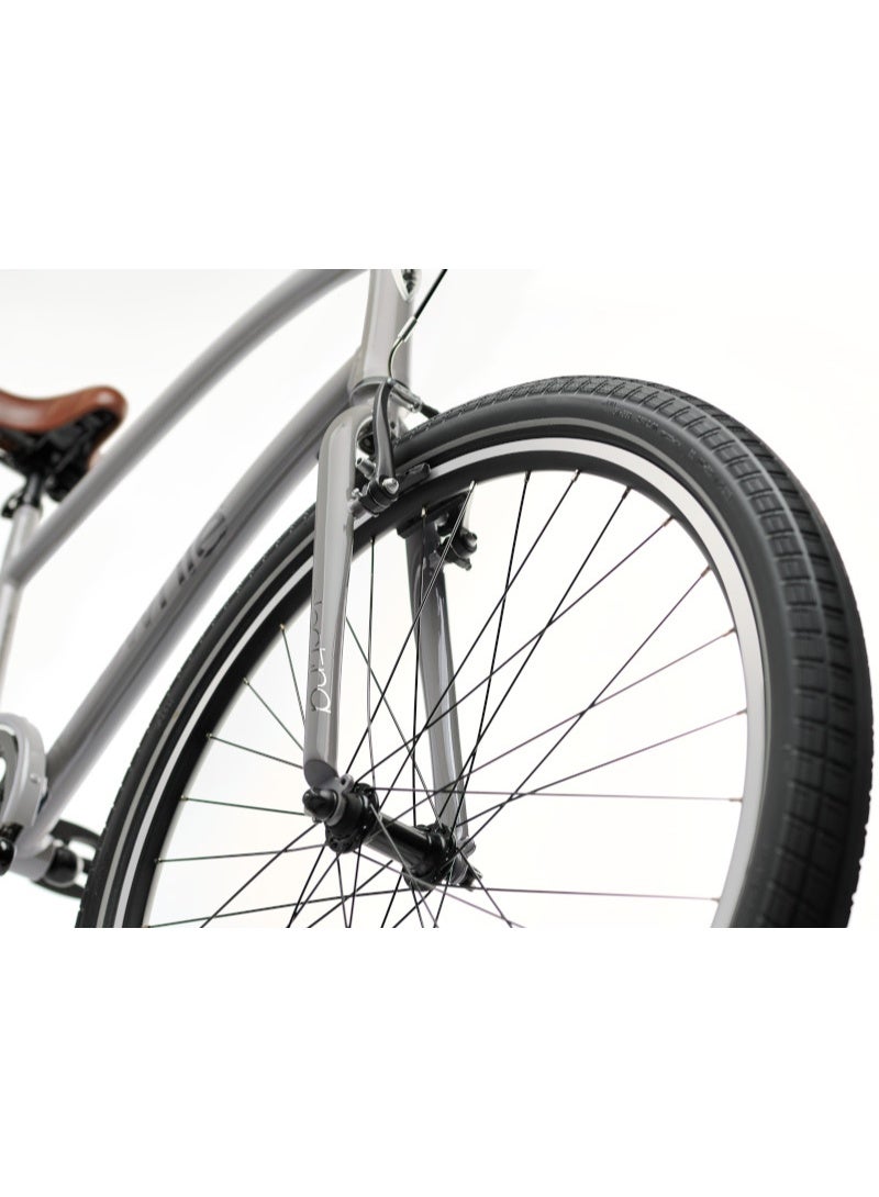 Electra Bicycle Company Electra Townie Original 7D EQ Men's City Bike, 26 Inch, 7-Speed, Aluminium Frame, Grey - Image 5