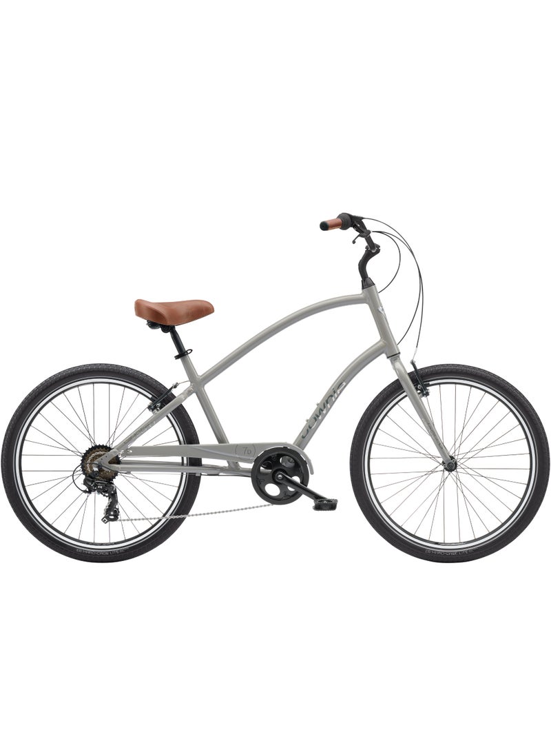 Electra Bicycle Company Electra Townie Original 7D EQ Men's City Bike, 26 Inch, 7-Speed, Aluminium Frame, Grey - Image 1