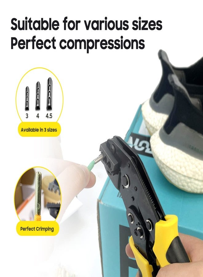 Rexhubro Aglet Crimping Tool Adjustable Metal Shoelace Crimper for 3/4/4.5mm Laces Shoelace Aglets Tool for Aglets，Hoodie string end caps, Pants - Image 2