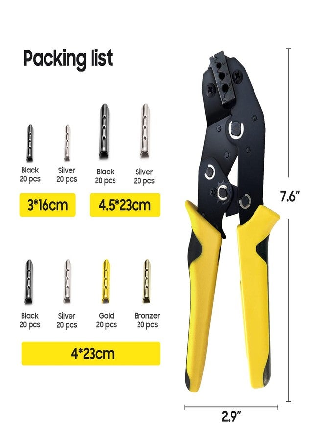 Rexhubro Aglet Crimping Tool Adjustable Metal Shoelace Crimper for 3/4/4.5mm Laces Shoelace Aglets Tool for Aglets，Hoodie string end caps, Pants - Image 5
