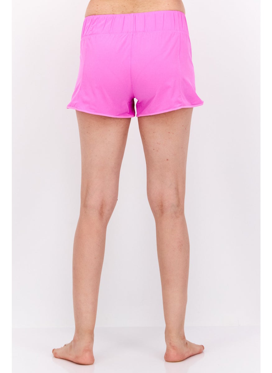 Hurley Women Solid 2,5 Inseam Board Shorts, Fushia  - Image 3