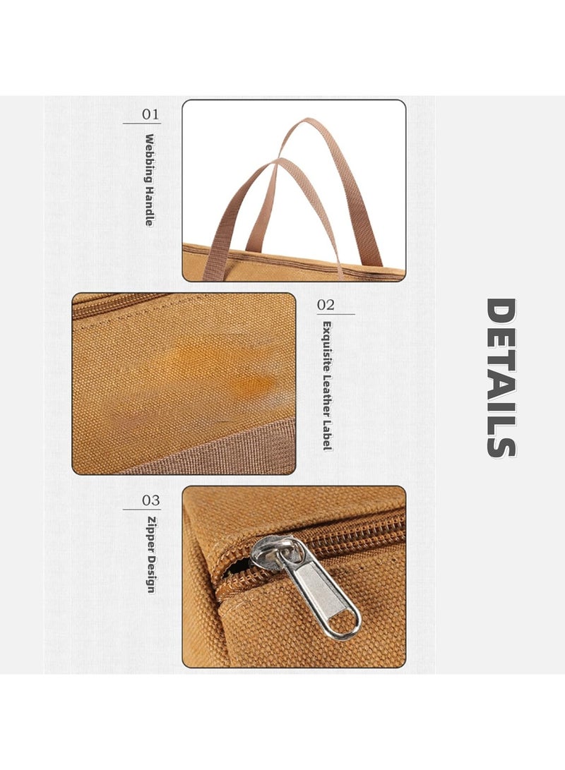 general Camping Storage Bags Canvas BBQ Tools Storage Bags Portable High Capacity Tactical Bags For Camping and Hiking Travel Cookware Organizer Tools Storage Kit - Image 5