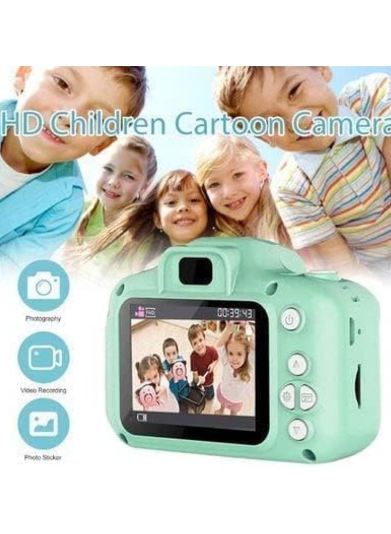 Kids Camera Gifts For 4-8 Year Old Kids Shockproof Camera Mini Child Camcorder For Little Kid With Soft Silicone Shell For Outdoor Play Green - Image 4