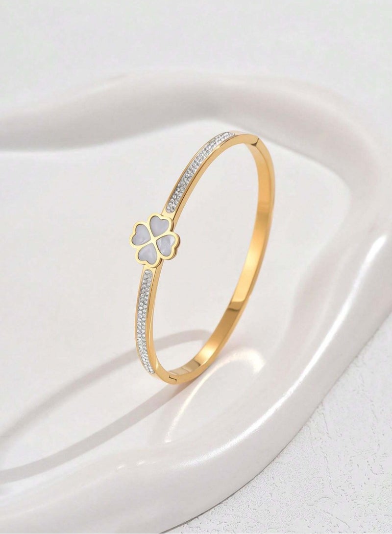 JewelryPalace 18k Gold Plated Stainless Steel Bracelet For Women