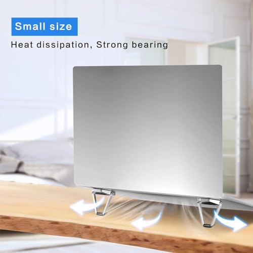 Zirak Portable Foldable Aluminum Laptop Stand | Mini Ergonomic Laptop Riser for Desk | Adjustable Cooling Stand for Every Laptop Stand - Image 5