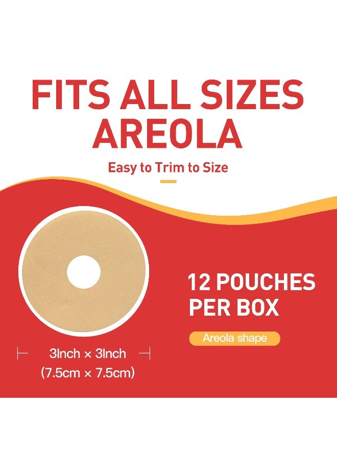 Nubical Silicone Scar Sheets for Breast 12 Pack Medical Scar Removal Sheets Silicone Sheet Breast Post Surgery Supplies for Scars Treatment Areola Gel Circles 3 IN - Image 3