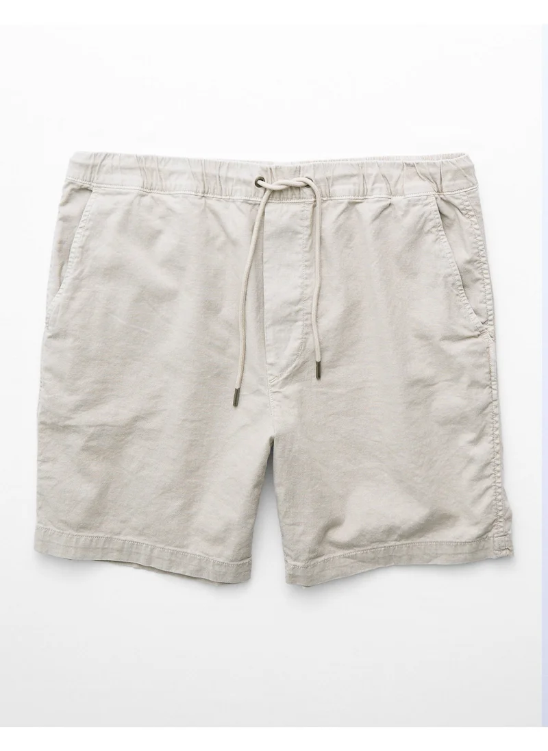 امريكان ايجل AE Flex 8" Lived-In Linen-Blend Trekker Short