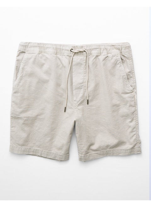 AE Flex 8" Lived-In Linen-Blend Trekker Short