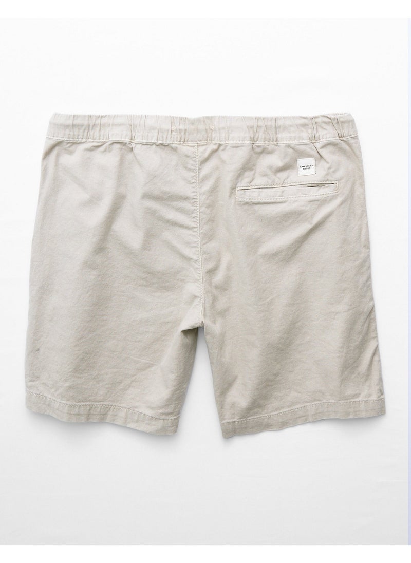American Eagle - AE Flex 8" Lived-In Linen-Blend Trekker Short - Image 1