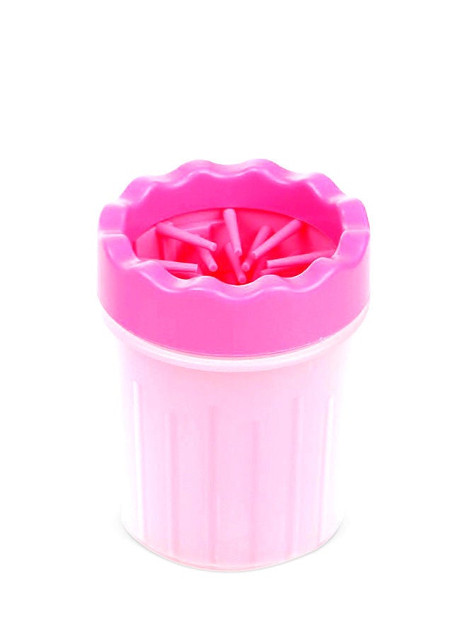 NIBEMINENT Portable Gentle Dog Foot Wash Cup Pink - Image 1