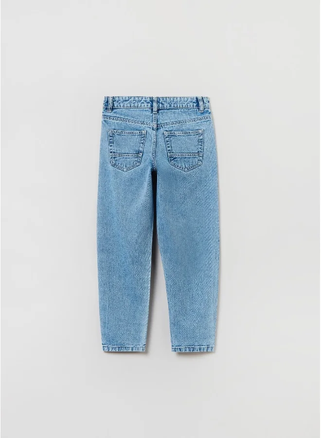 او في اس OVS 5-Pocket Mum-Fit Jeans